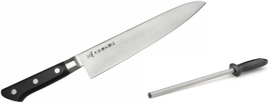 Nóż szefa kuchni 21cm Tojiro DP3 PLUS ostrzałka Taidea T0825D