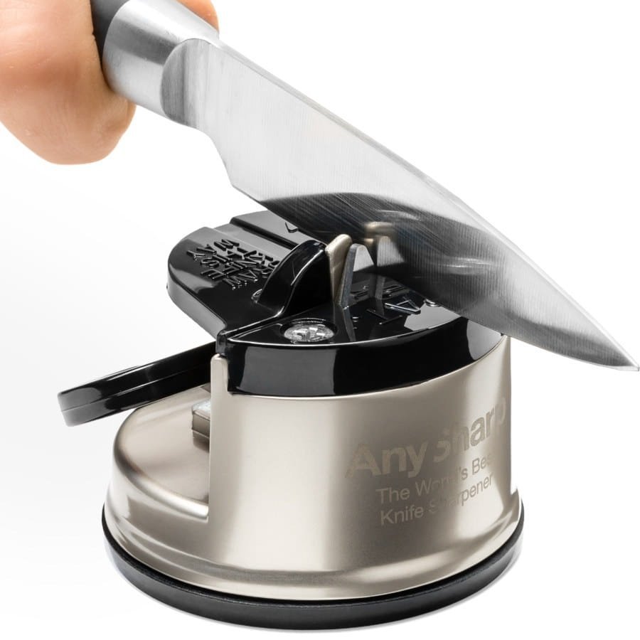 Ostrzałka AnySharp PRO Silver, wolfram, metalowa, do noży