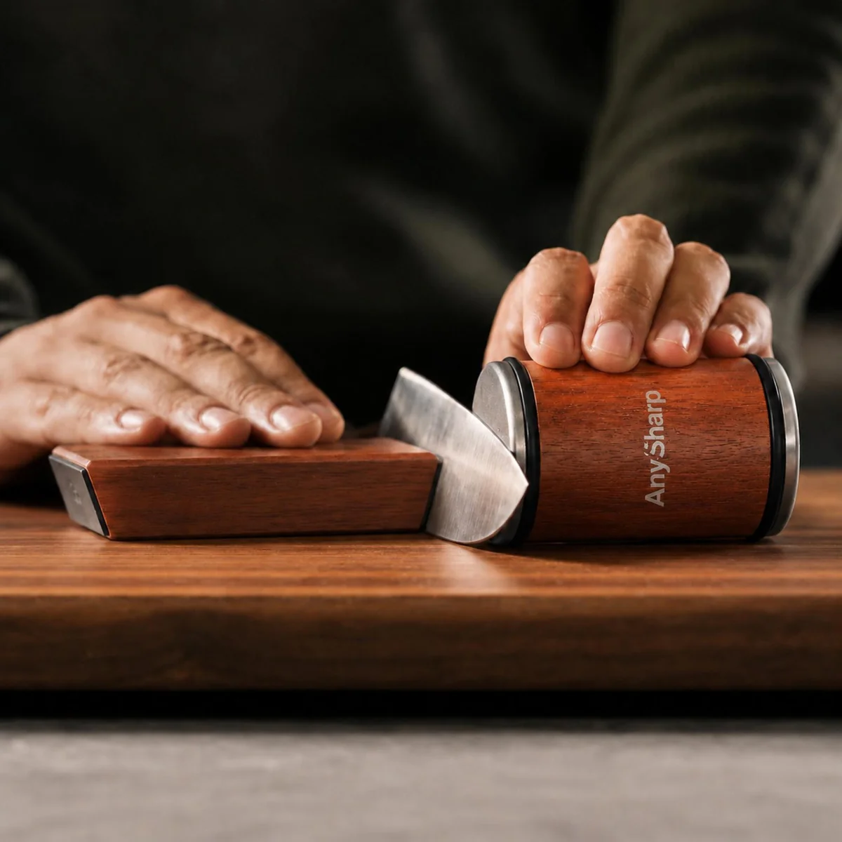 Ostrzałka AnySharp Rolling Knife Sharpener ASKSROLL Wood – zdjęcie 2