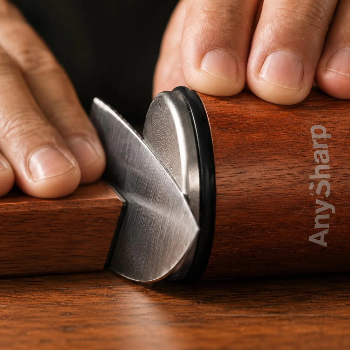 Ostrzałka AnySharp Rolling Knife Sharpener ASKSROLL Wood – zdjęcie 3