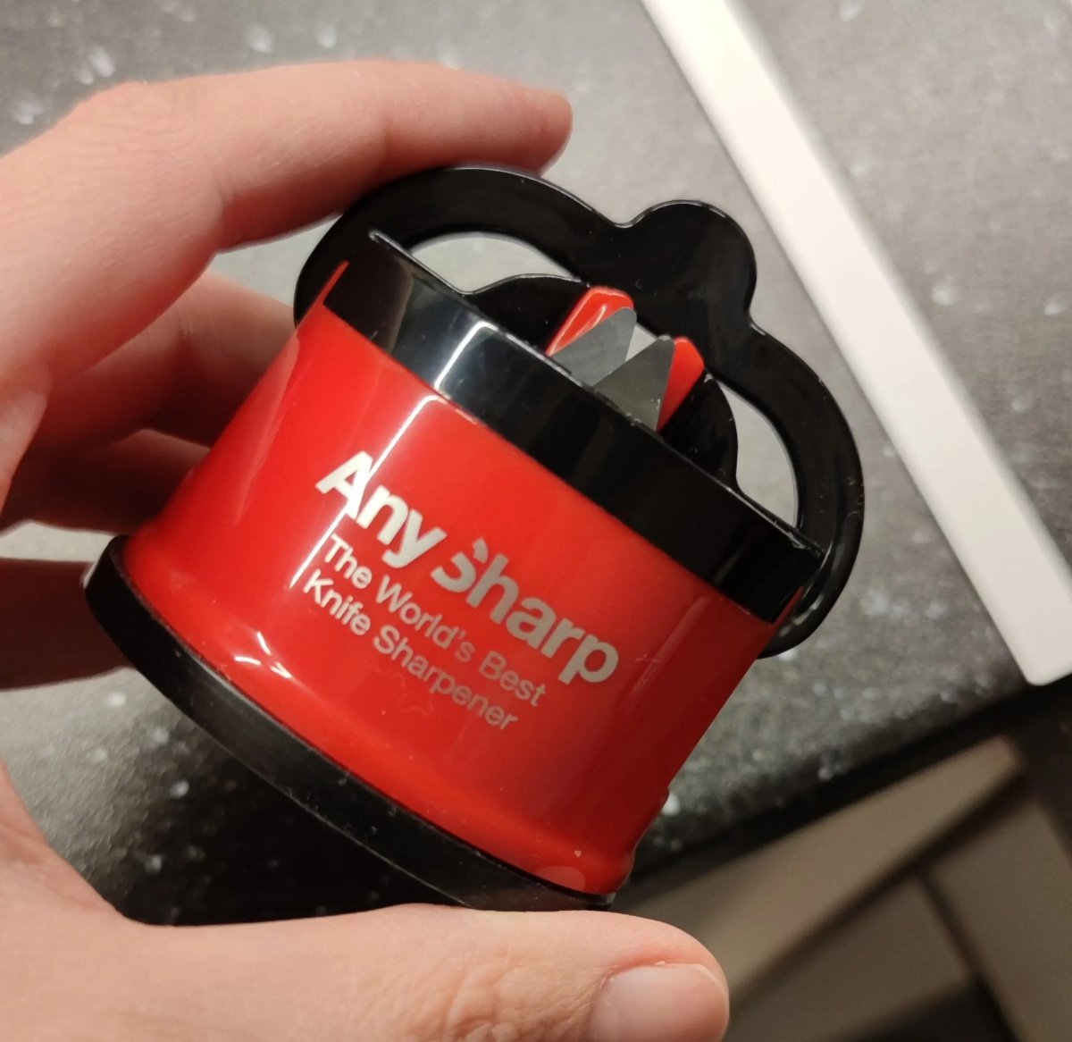 AnySharp Classic red - najlepsza do ostrzenia noża – zdjęcie 7