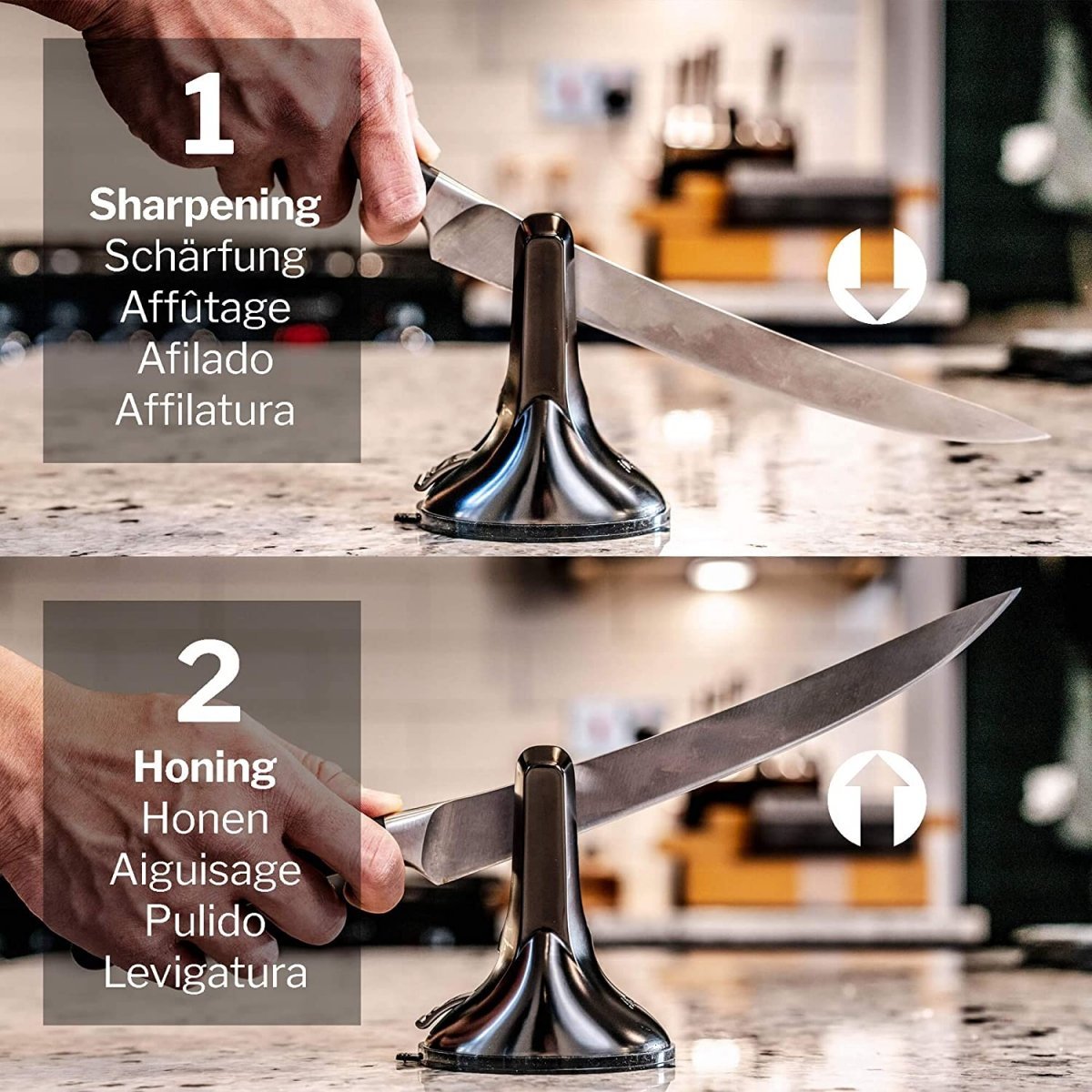 Profesjonalna ostrzałka AnySharp® Xblade gun metal – zdjęcie 5