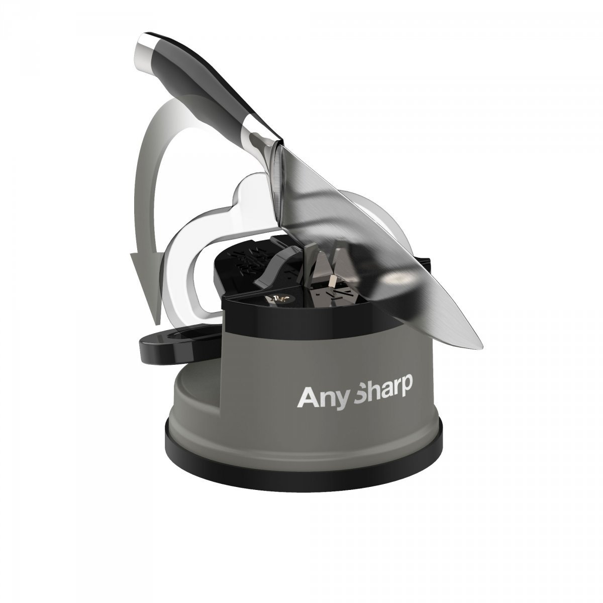 Ostrzałka AnySharp Classic Grey + płytki ostrzące – zdjęcie 3
