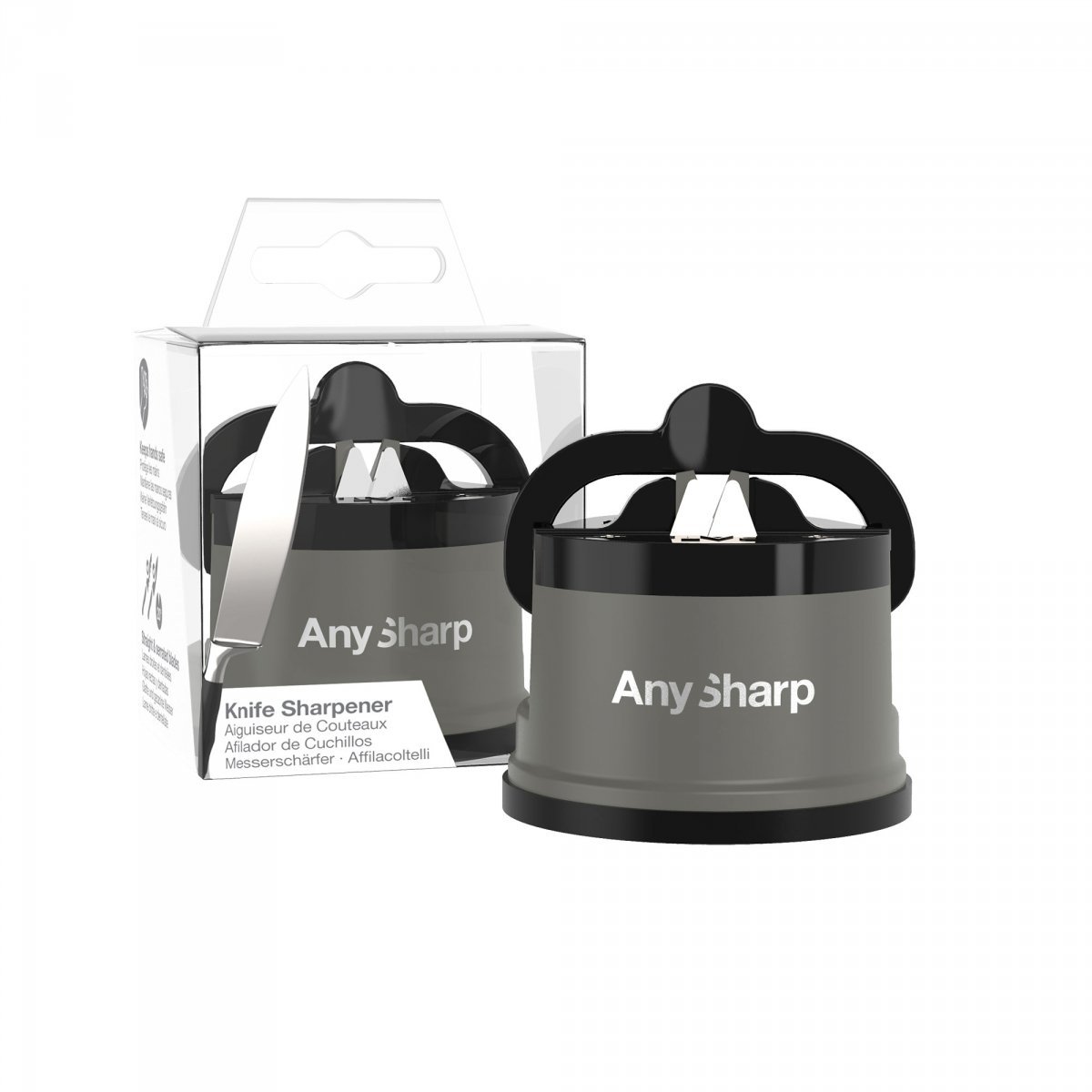 Ostrzałka AnySharp Classic Grey + płytki ostrzące – zdjęcie 5